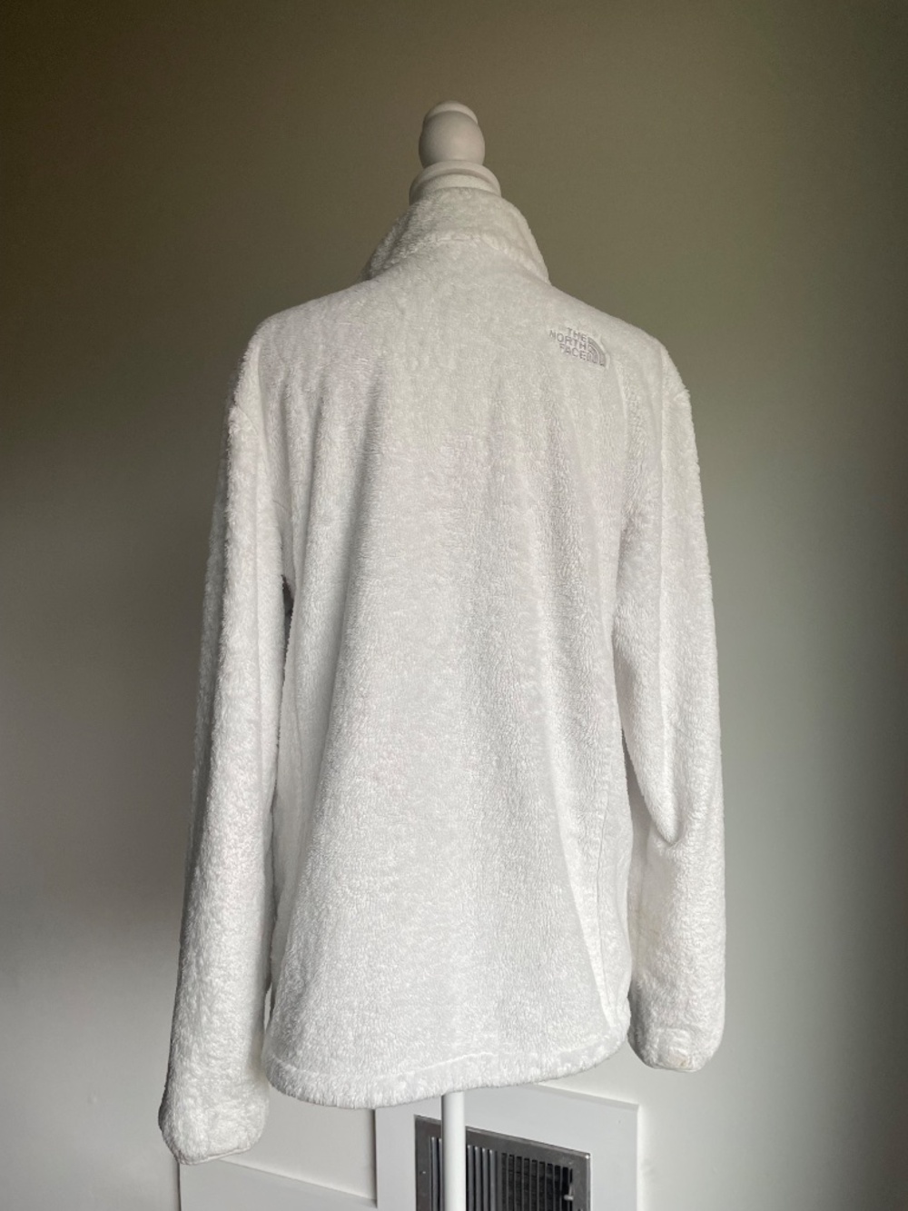 THE NORTH FACE White Osito Full Zip Shaggy Fleece Jacket Women's Outdoors -Large - Picture 7 of 15